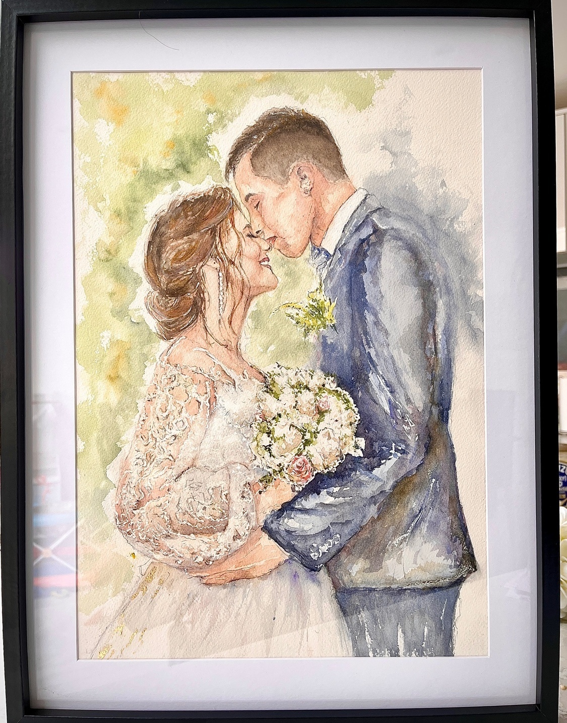 real paintings painted at a wedding