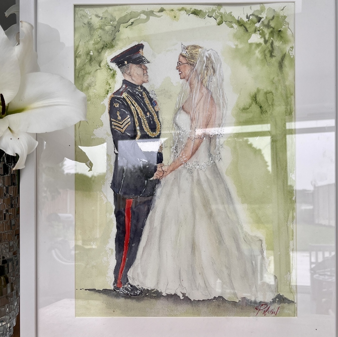 Live Wedding Painter in the UK