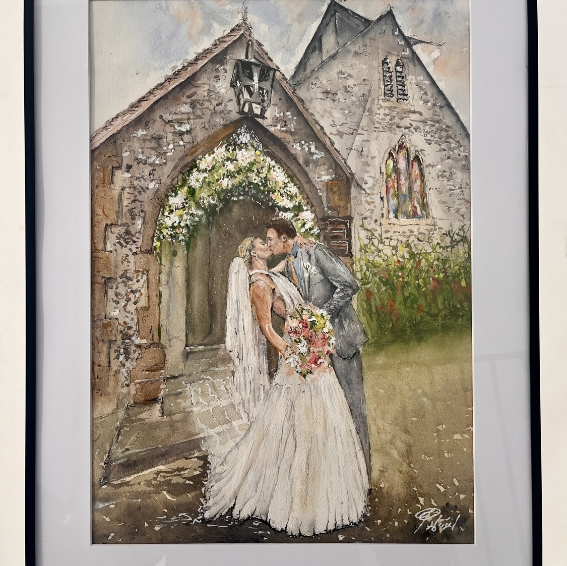 Live Wedding Painter in the UK