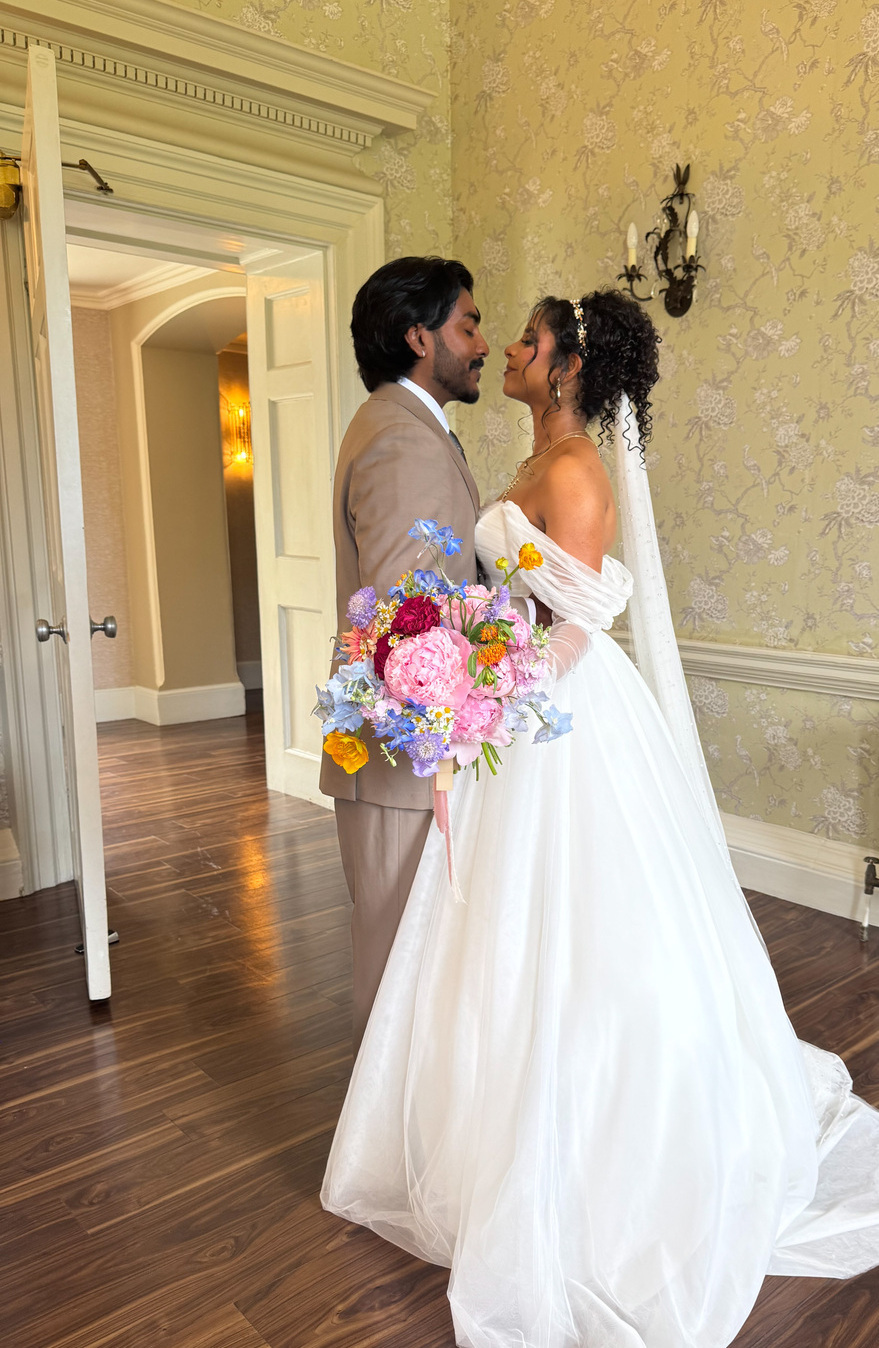 real paintings painted at a wedding